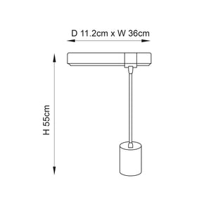 Hiero Task Table Lamp - Comet Lighting