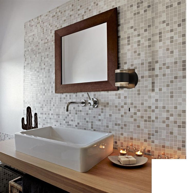 Searchlight Tumbler 2Lt Bathroom Wall Light - Metal & Acrylic, IP44