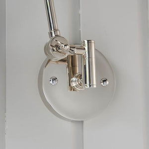 Lehal Swing Arm Wall Light Polished Nickel - Comet Lighting