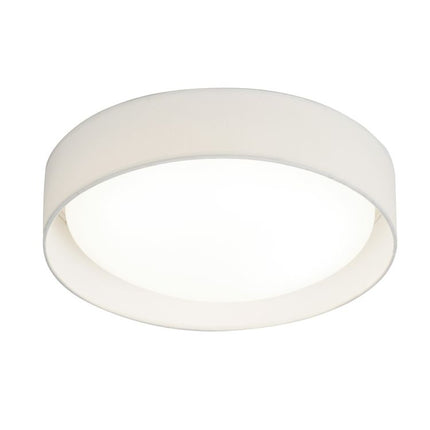 Searchlight 1 Light LED Flush Ceiling Light White Shade