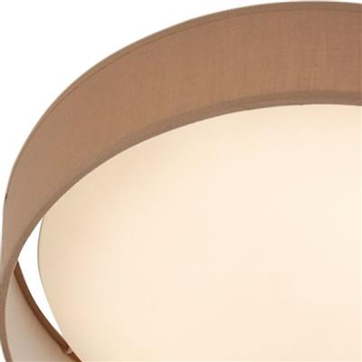 Searchlight 1 Light LED Flush Ceiling Light| Acrylic| White Shade