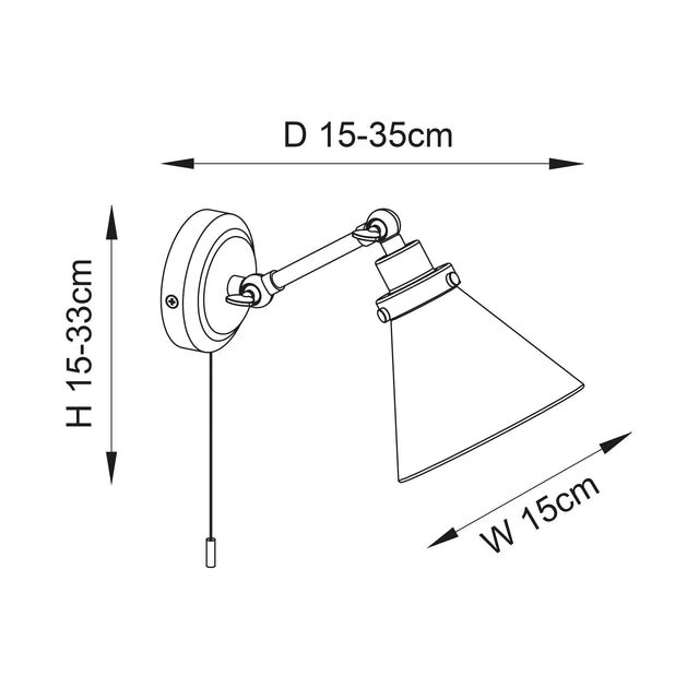 Faraday Wall Light Chrome Plated - Comet Lighting