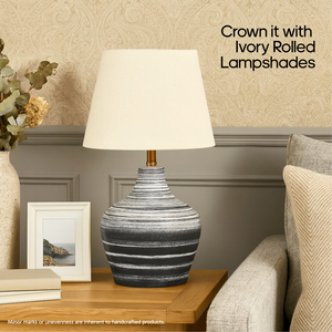 AARTIN EDEN TABLE LAMP IN CERAMIC WITH  OMBRE EFFECT (BASE ONLY)