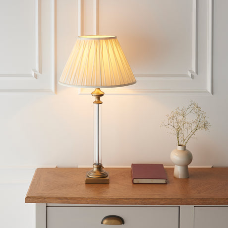 Avebury Table Lamp Base Antique Chrome