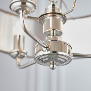 Highclere 3-Light Pendant Ceiling Light with Charcoal Shade - Comet Lighting