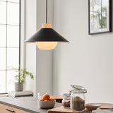 Souris Angle Pendant Ceiling Light Matt Black - Comet Lighting