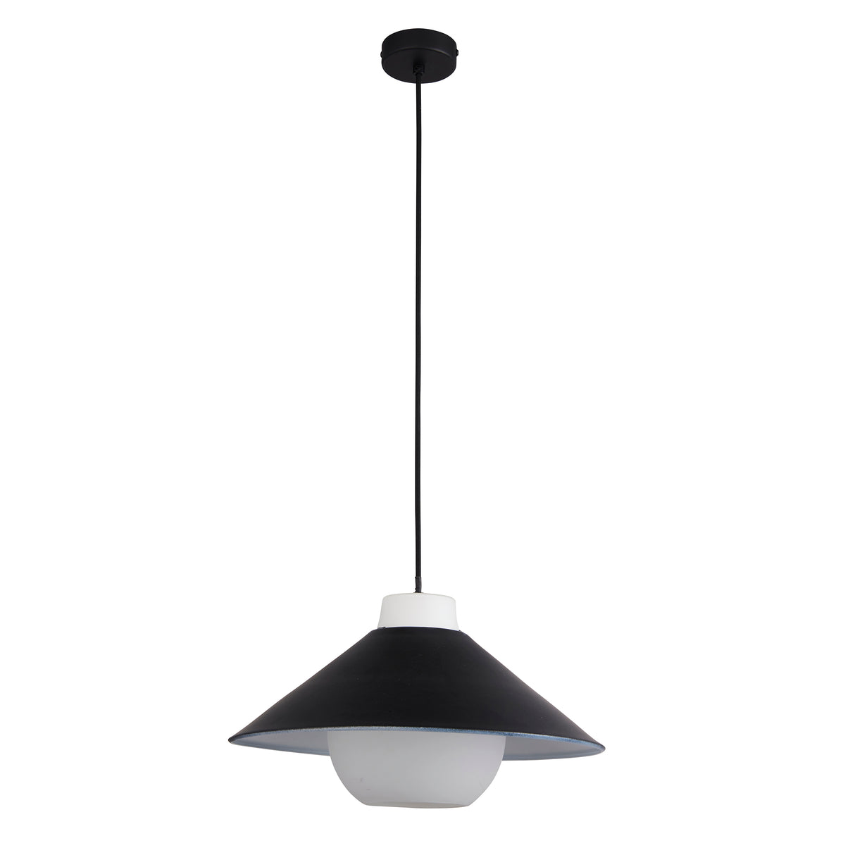 Souris Angle Pendant Ceiling Light Matt Black