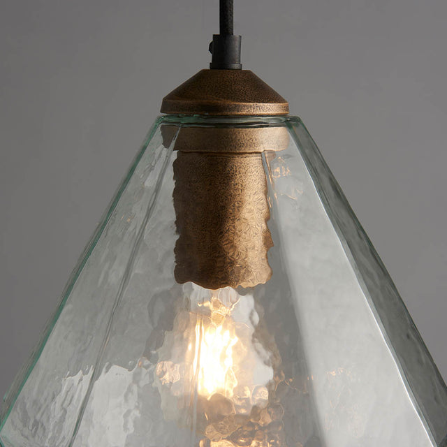 Ebbe Pendant Ceiling Light Antique Gold - Comet Lighting