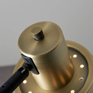 Mayfield Task Floor Antique Brass - Comet Lighting