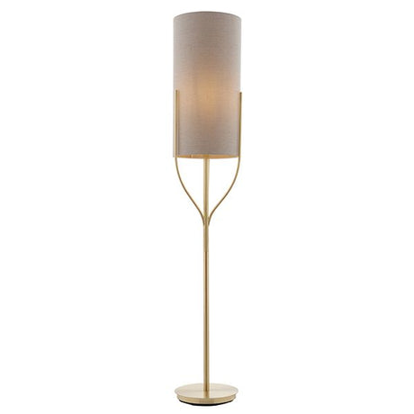 Fraser Floor Lamp Satin Brass