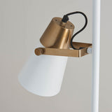 Gerik 2lt Floor Lamp White - Comet Lighting