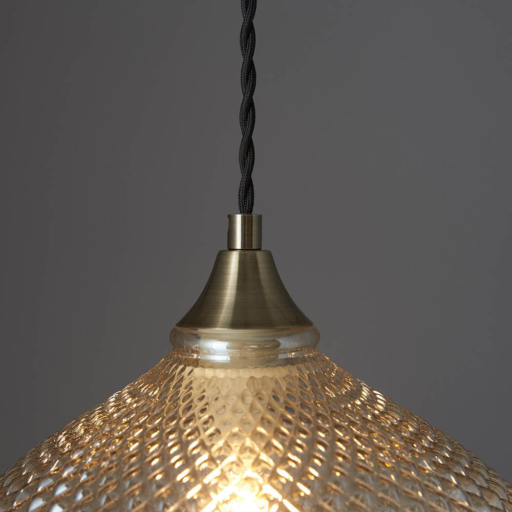 Livia Ceiling Pendant Antique Brass - Comet Lighting