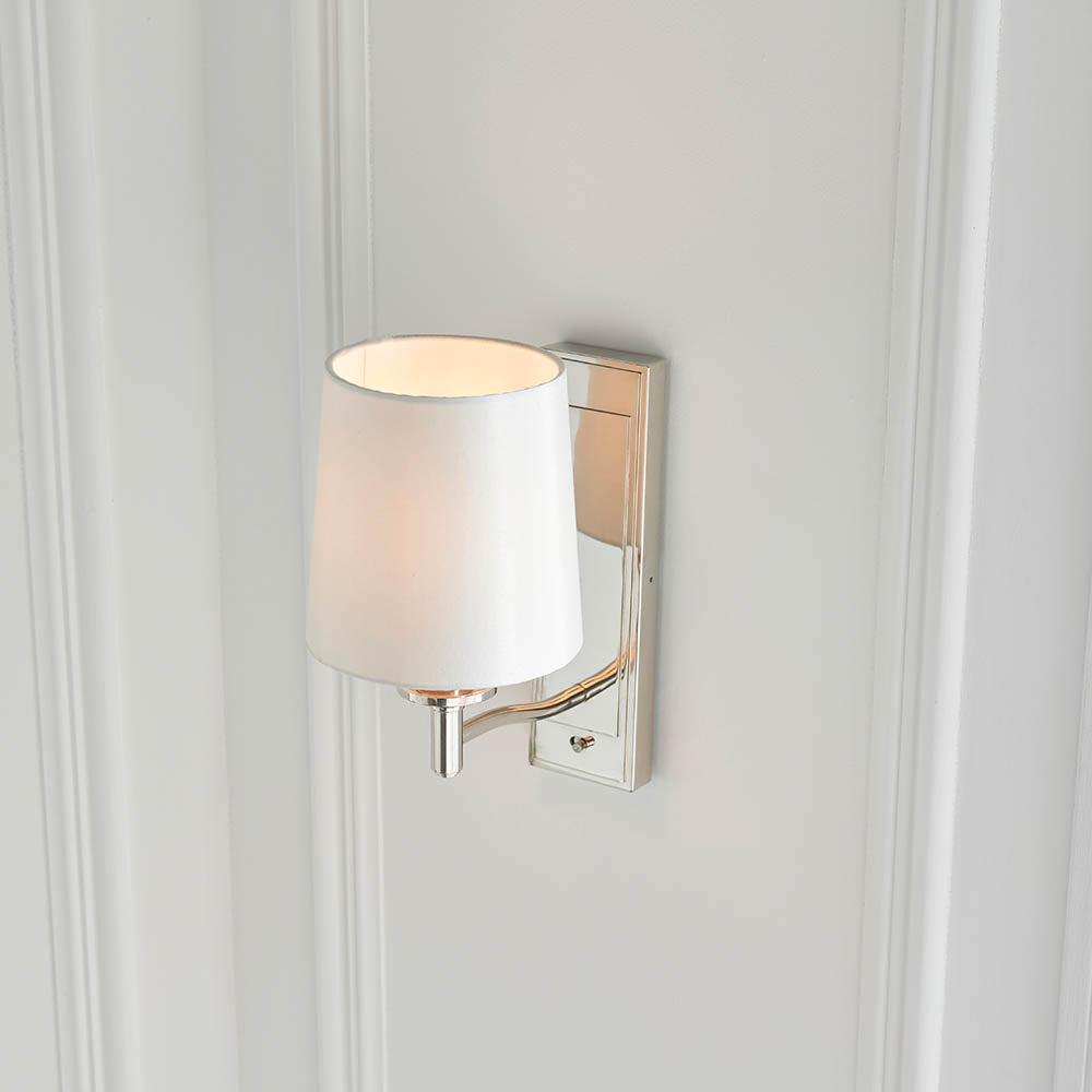 Ortona Wall Light Bright Nickel - Comet Lighting