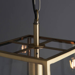 Hurst Ceiling Pendant Antique Brass - Comet Lighting