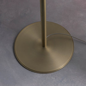 Hayfield Floor Lamp Green Velvet Shade - Comet Lighting