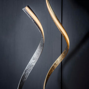 Aria LED Floor Lamp Silver - Comet Lighting