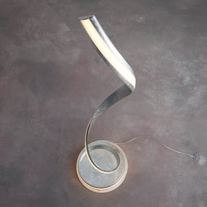 Aria LED Floor Lamp Silver - Comet Lighting