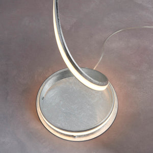 Aria LED Floor Lamp Silver - Comet Lighting