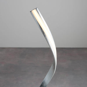 Aria LED Floor Lamp Silver - Comet Lighting