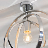 Merola Semi-Flush Ceiling Light Chrome Plated - Comet Lighting