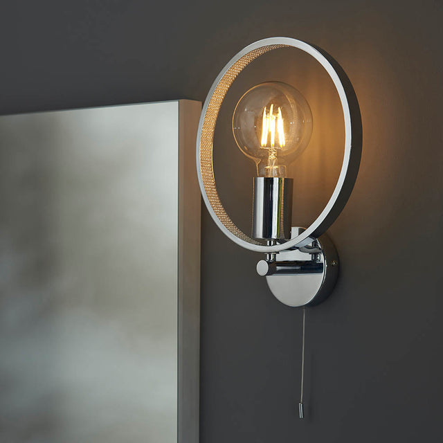 Merola Wall Light Chrome Plated - Comet Lighting