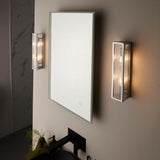 Newham 2Lt Wall Light Chrome Plated Frosted Glass - Comet Lighting