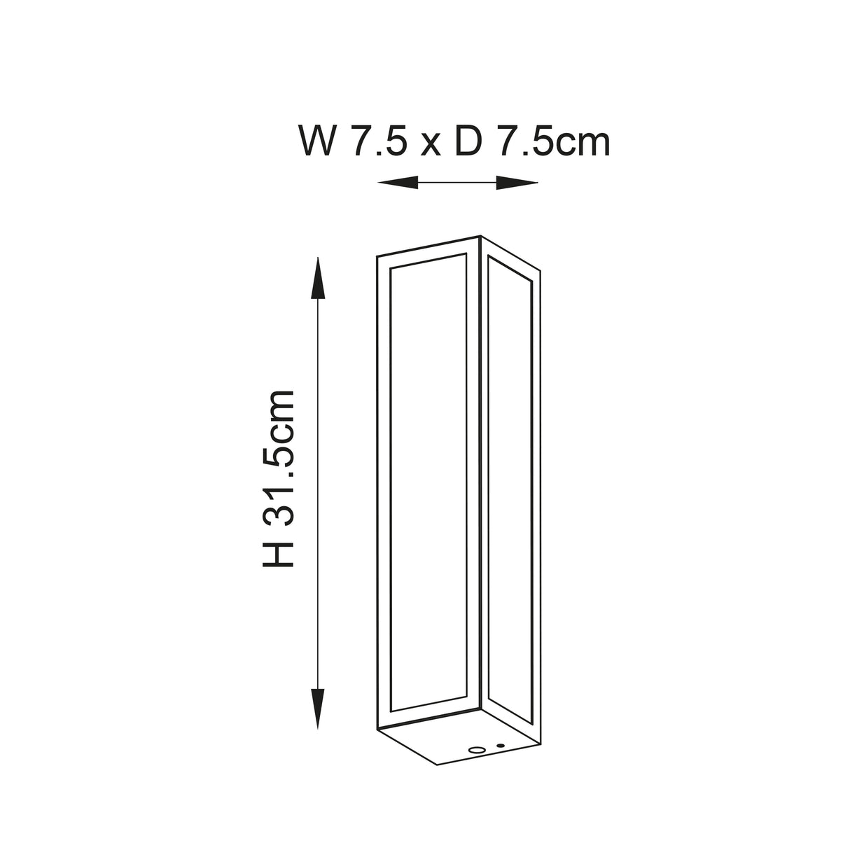 Newham 2Lt Wall Light Chrome Plated Ribbed Glass - Comet Lighting