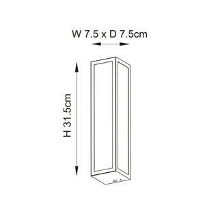 Newham 2Lt Wall Light Chrome Plated Ribbed Glass - Comet Lighting