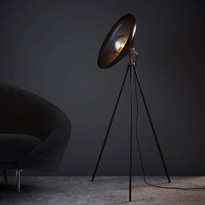 Battle Floor Lamp Matt Nickel