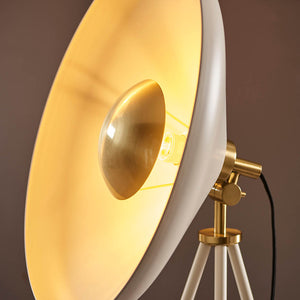 Battle Floor Lamp Brushed Brass