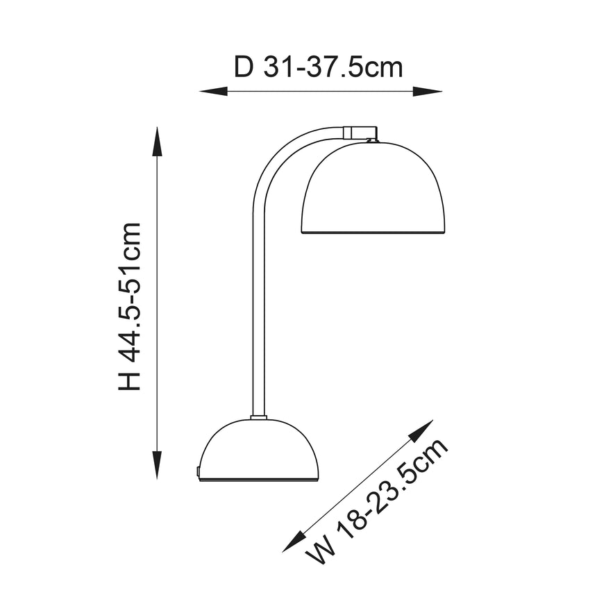 Brodey Table Lamp Matt Black