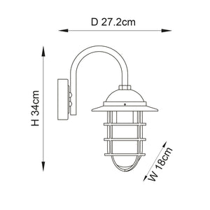 Port 1lt Wall - Comet Lighting