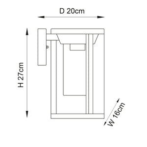 Braden 1lt Wall - Comet Lighting