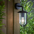 Quinn Outdoor Wall Light Black - Comet Lighting