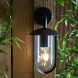 Quinn Outdoor Wall Light Black - Comet Lighting