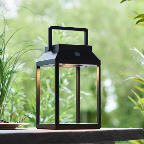 Linterna Solar Table Lamp 250mm Black