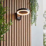 Ebro Solar Wall Light Black w/ PIR - Comet Lighting