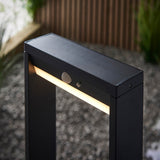 Dannah Solar Post Light Black w/ PIR - Comet Lighting