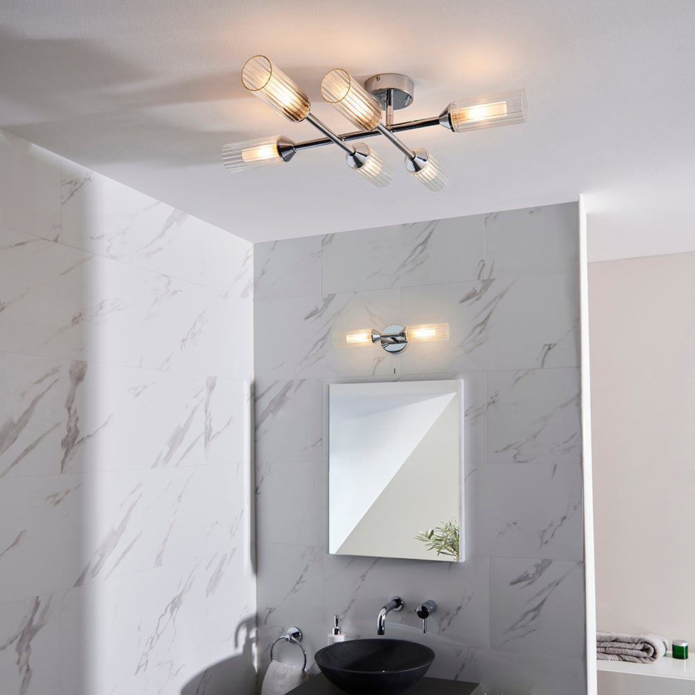Wensum 2Lt Wall Light Chrome