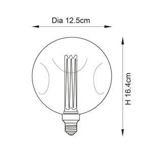 Endon E27 LED Dimple Amber 2.5w 1800k 120lm - Comet Lighting