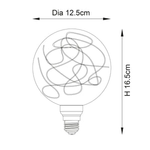 Endon E27 LED Firefly Globe Clear 1w 2200k 50lm - Comet Lighting