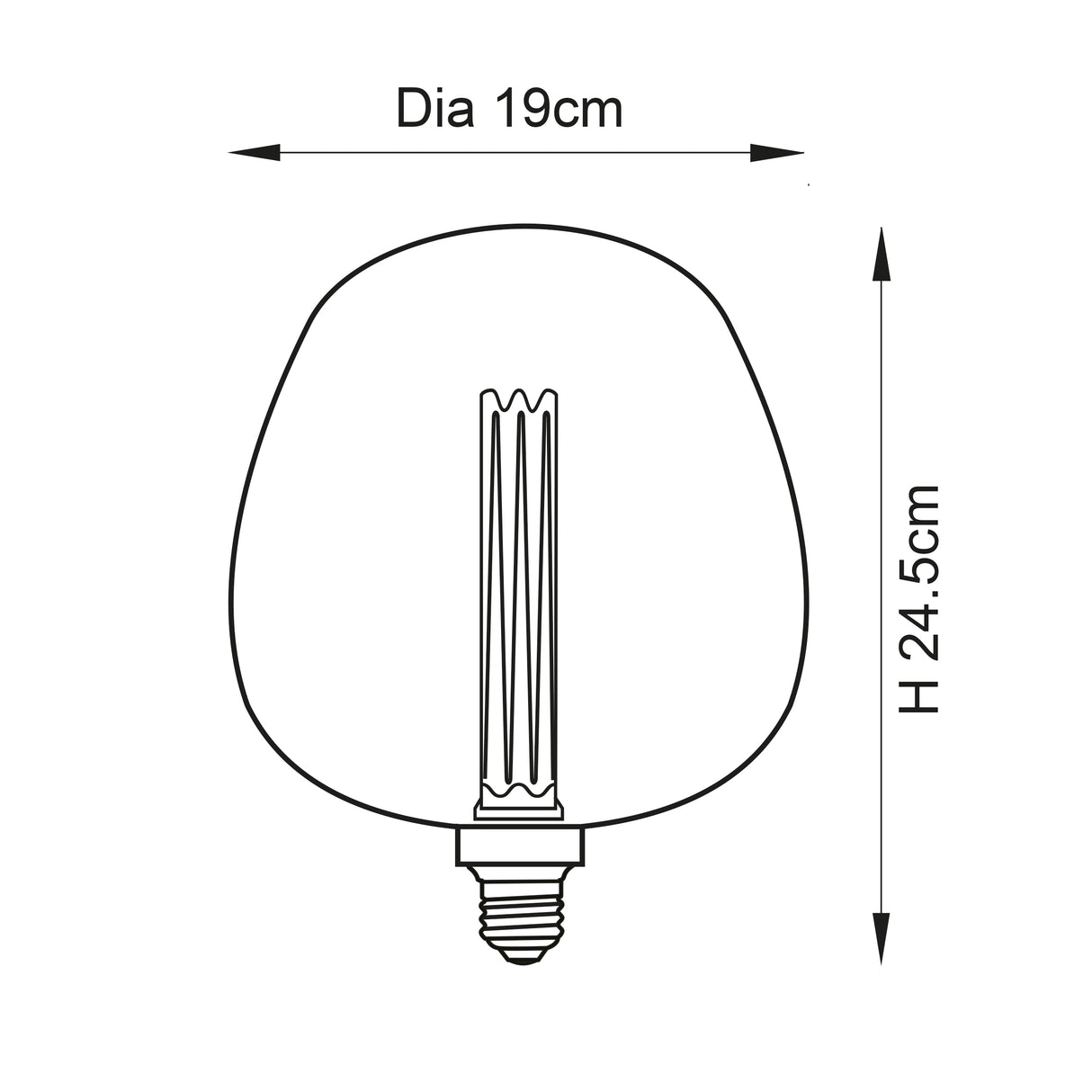 Endon E27 LED Roves Pink 2.8w 1800k 110lm - Comet Lighting
