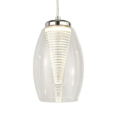 Dulverton 1Lt LED Pendant Ceiling Light With Clear Glass