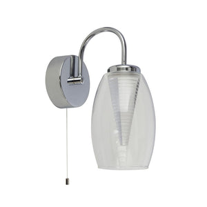Dulverton 1Lt LED Wall Light With Clear Glass - Comet Lighting