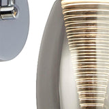 Dulverton 1Lt LED Wall Light With Smoked Glass - Comet Lighting