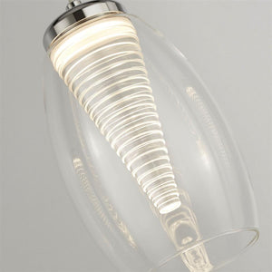 Dulverton 4Lt LED Bar Pendant With Clear Glass - Comet Lighting