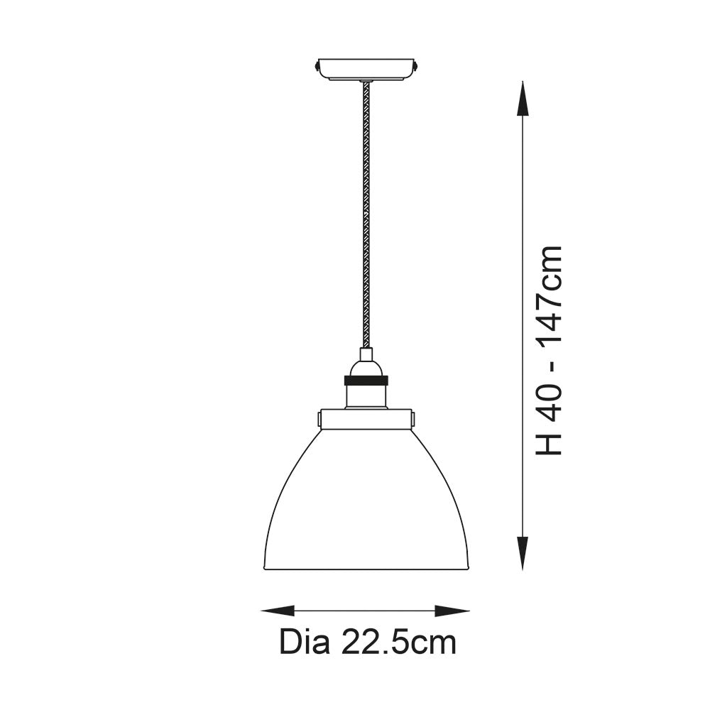 Mourne Pendant Ceiling Light Bright Nickel