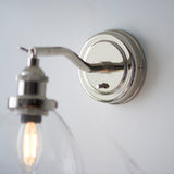 Mourne Wall Light Bright Nickel - Comet Lighting