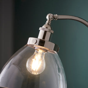 Mourne Floor Lamp Bright Nickel - Comet Lighting