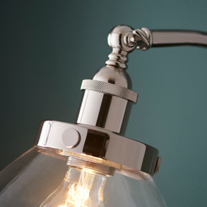Mourne Floor Lamp Bright Nickel - Comet Lighting